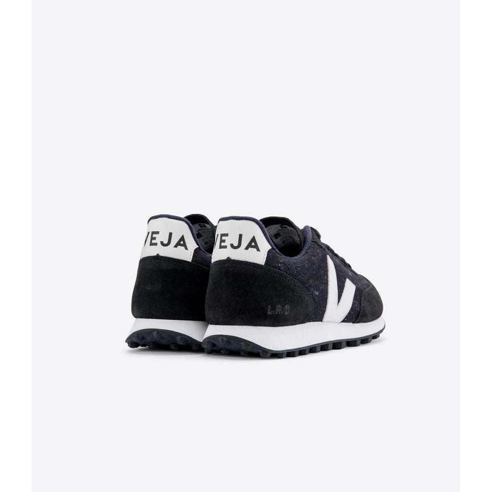 Black Women's Veja RIO BRANCO FLANNEL Running Shoes | AU 421ILH